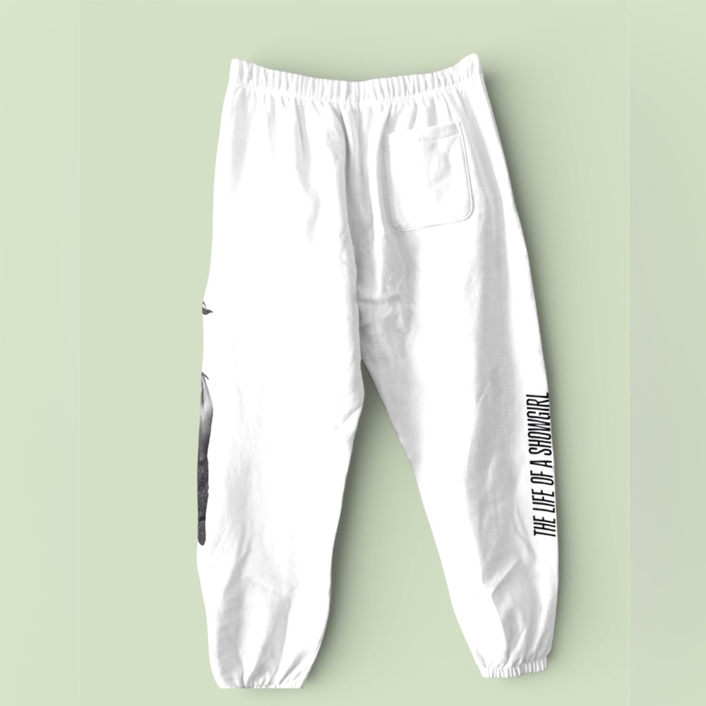 Taylor Swift Life of a Showgirl Sweatpants XL – Official Merch white - Picture 2 of 8
